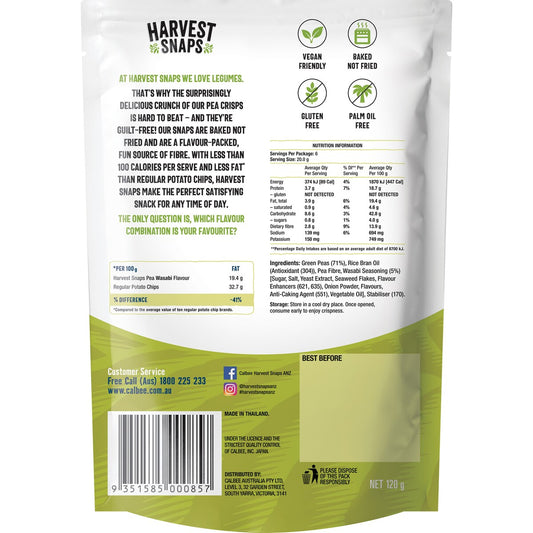 Calbee Harvest Snaps Wasabi 120g