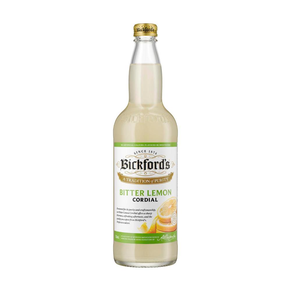 Bickford's Bitter Lemon Cordial - 750mL