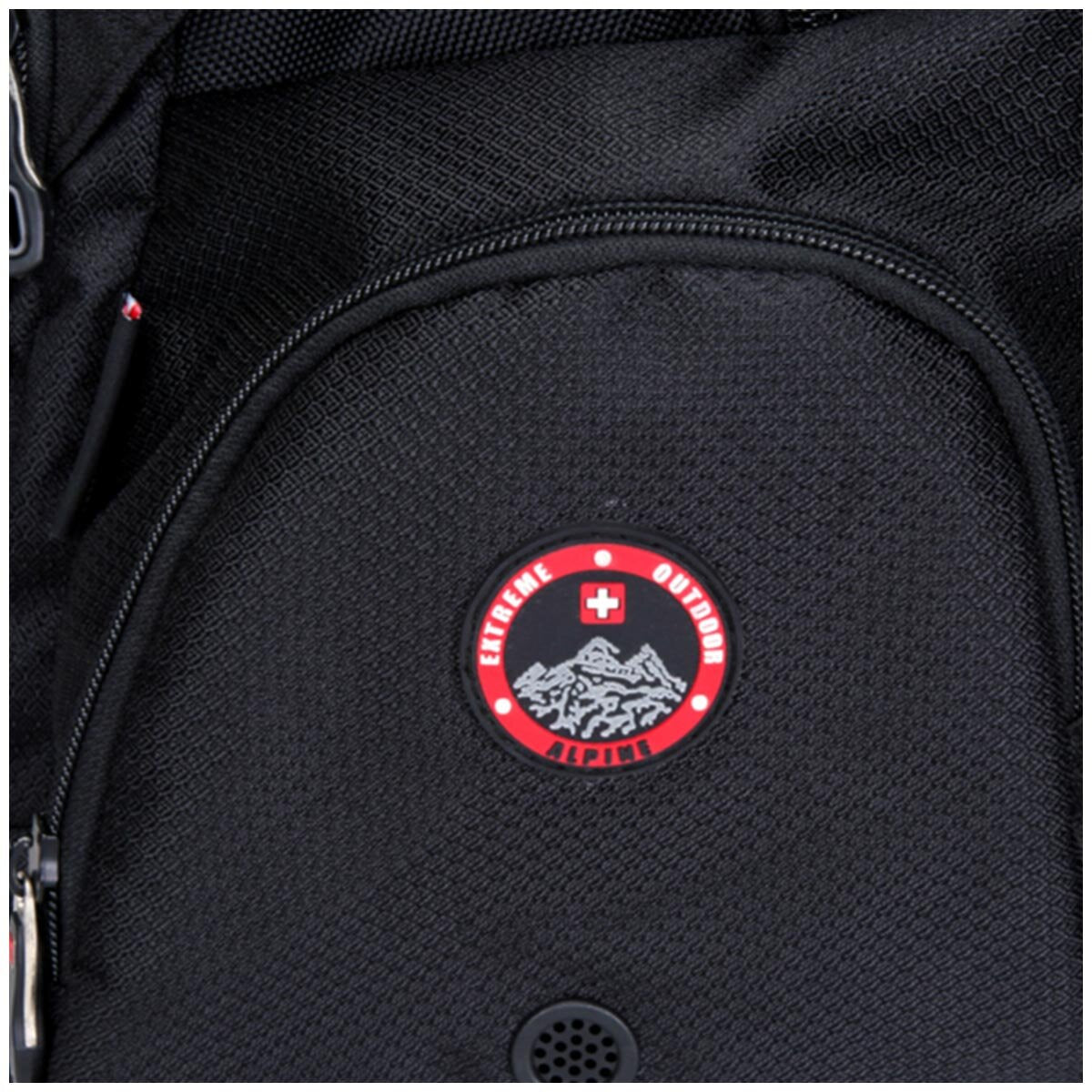 Swisswin Laptop Backpack SW9801 Black Weather Resistant 37L