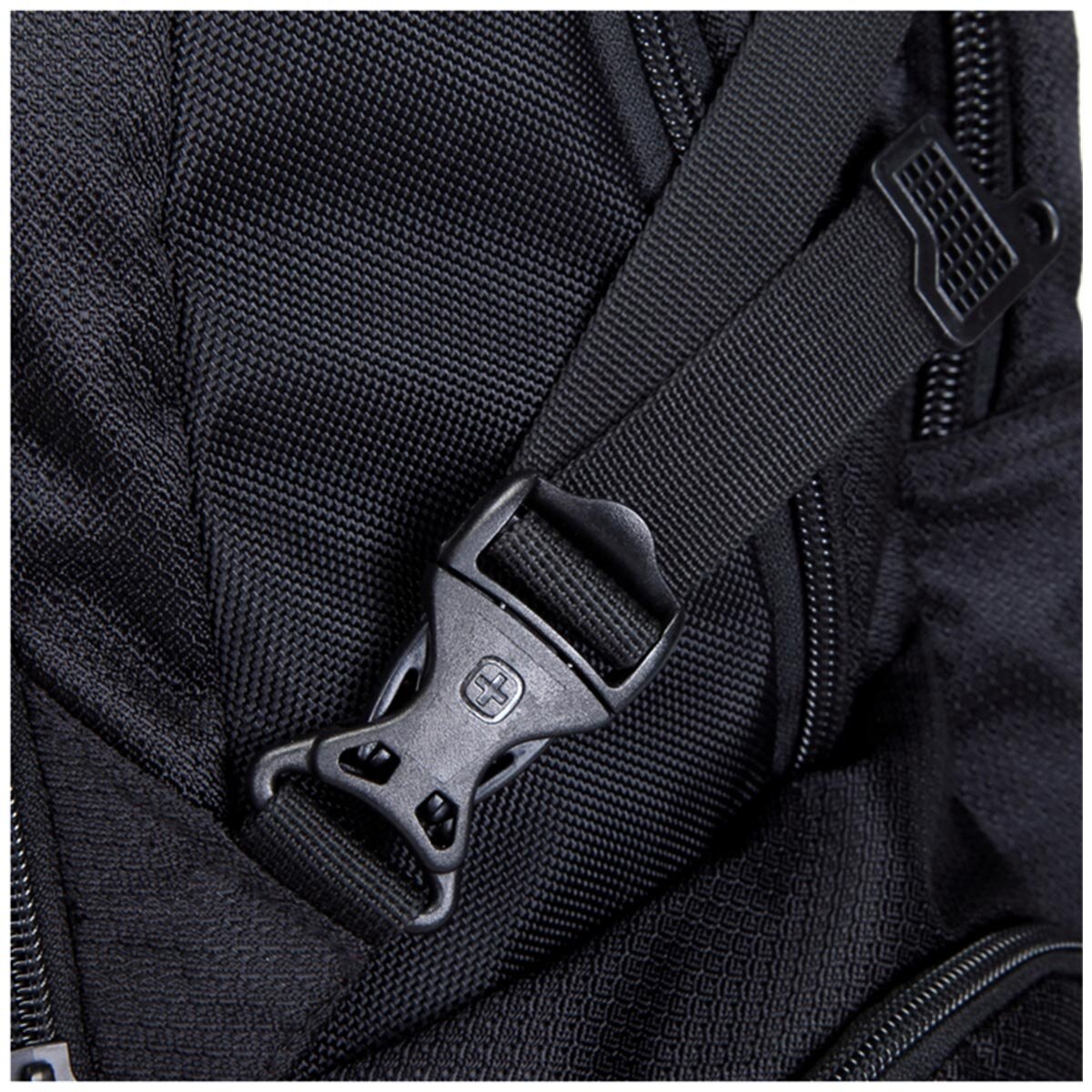 Swisswin Laptop Backpack SW9801 Black Weather Resistant 37L