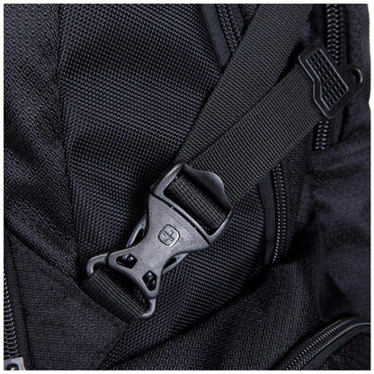 Swisswin Laptop Backpack SW9801 Black Weather Resistant 37L