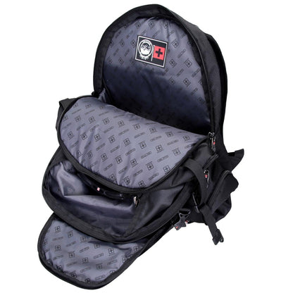 Swisswin Laptop Backpack SW9801 Black Weather Resistant 37L