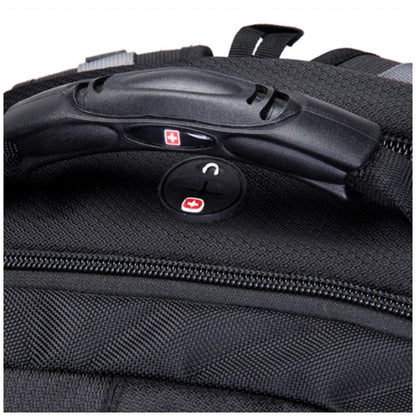 Swisswin Laptop Backpack SW9801 Black Weather Resistant 37L