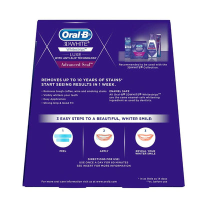 Oral B 3d White Advanced Seal Whitening Strips - 14 Pack