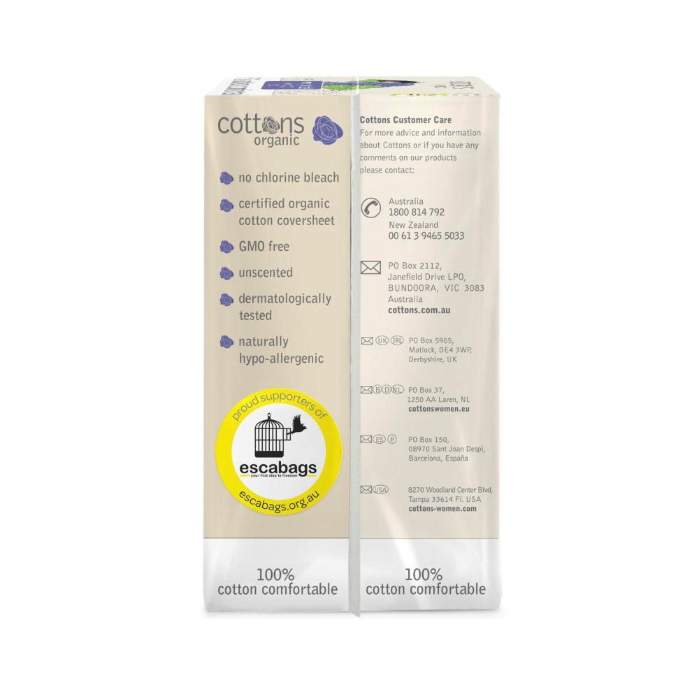 Cottons Organic Overnight Pads - 10 pack