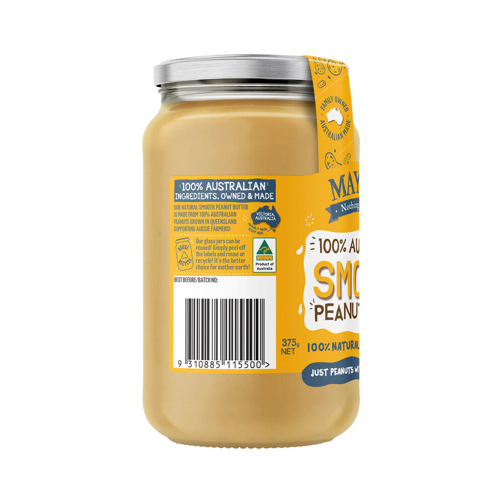 Mayver's Smooth Natural Peanut Butter - 375g