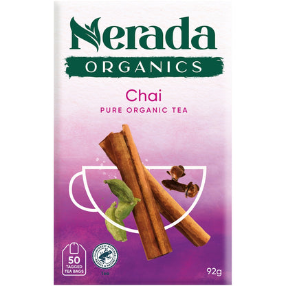 Nerada Organic Chai Tea 50 Pack