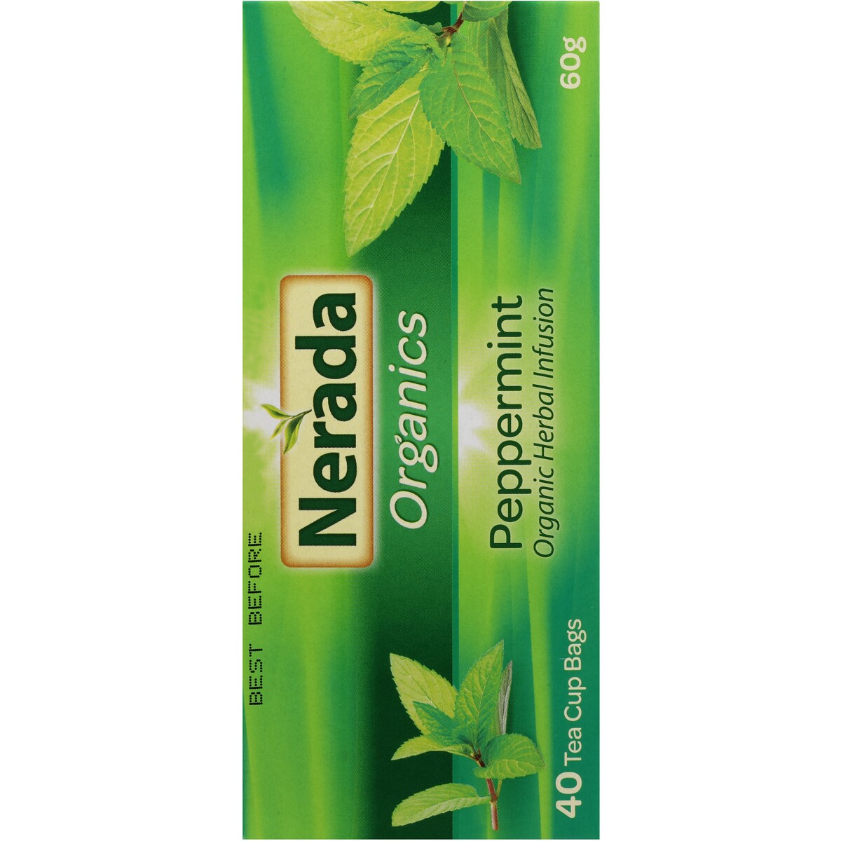 Nerada Organic Peppermint Tea Bags 40 Pack 60g