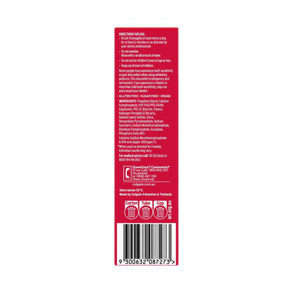 Colgate Optic White Luminous High Impact Teeth Whitening 2% Hydrogen Peroxide Toothpaste - 85g