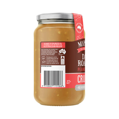 Mayver's Crunchy Dark Roast Natural Peanut Butter - 375g