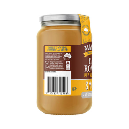 Mayver's Smooth Dark Roast Natural Peanut Butter - 375g