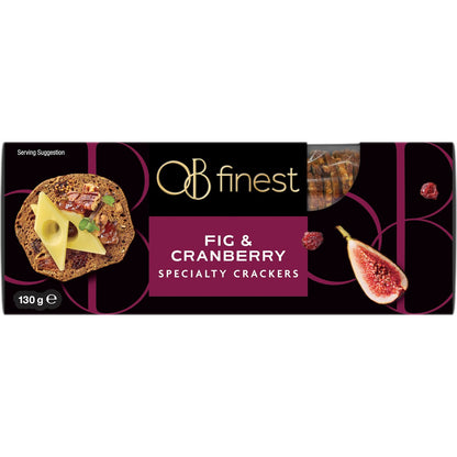 Ob Finest Crackers Fig & Cranberry 130g