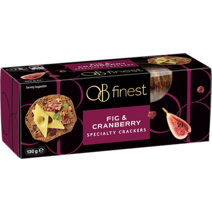 Ob Finest Crackers Fig & Cranberry 130g