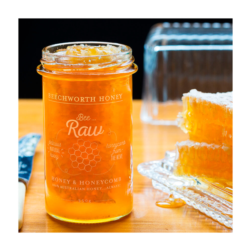 Beechworth Bee Raw Honey & Honeycomb - 350g