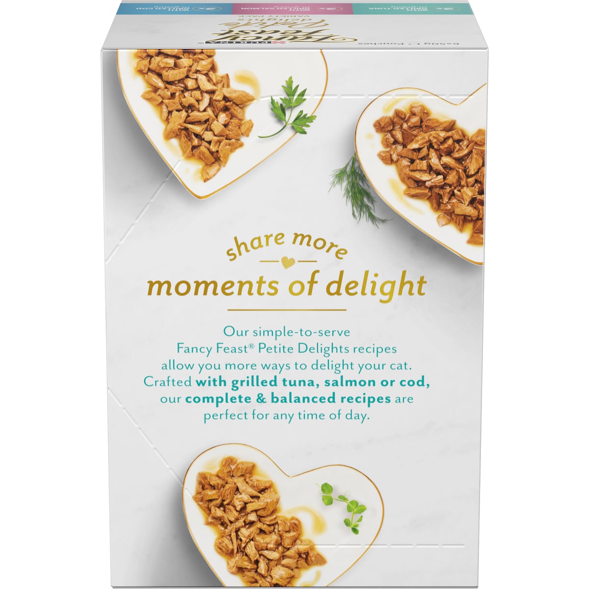 Fancy Feast Petite Delights Tuna & Cod Wet Cat Food 50g X 6 Pack