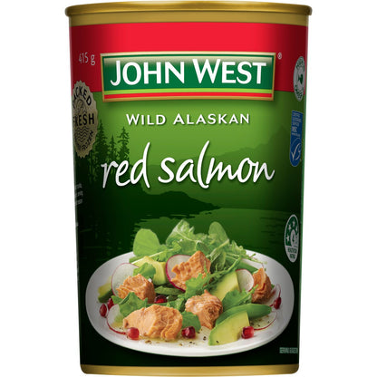John West Fresh Packed Wild Alaskan Red Salmon 415g