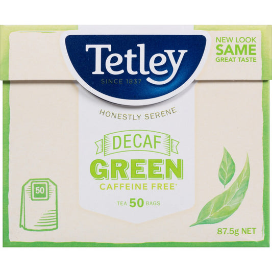 Tetley Decaffeinated Green Tea Bags 50 pack
