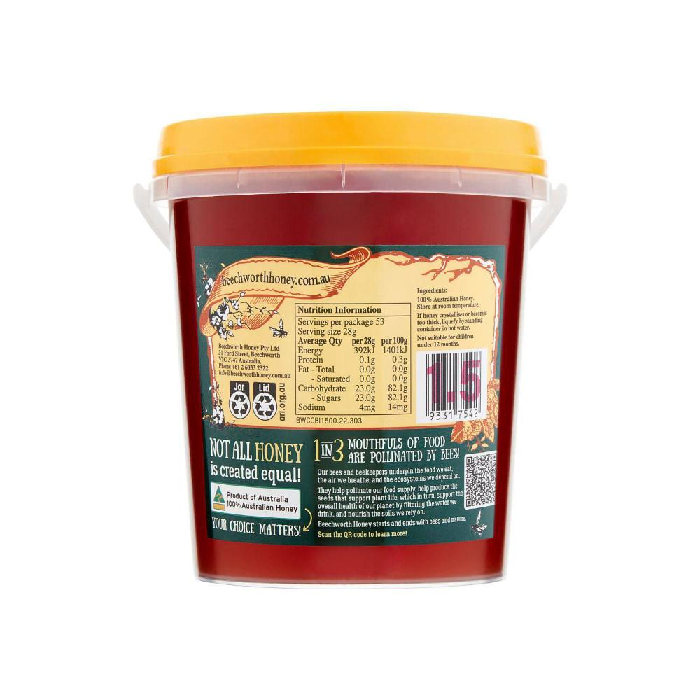 Beechworth Honey 100% Pure Australian Honey Tub - 1.5kg