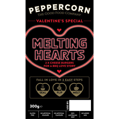 Peppercorn Melting Hearts Burger 300g
