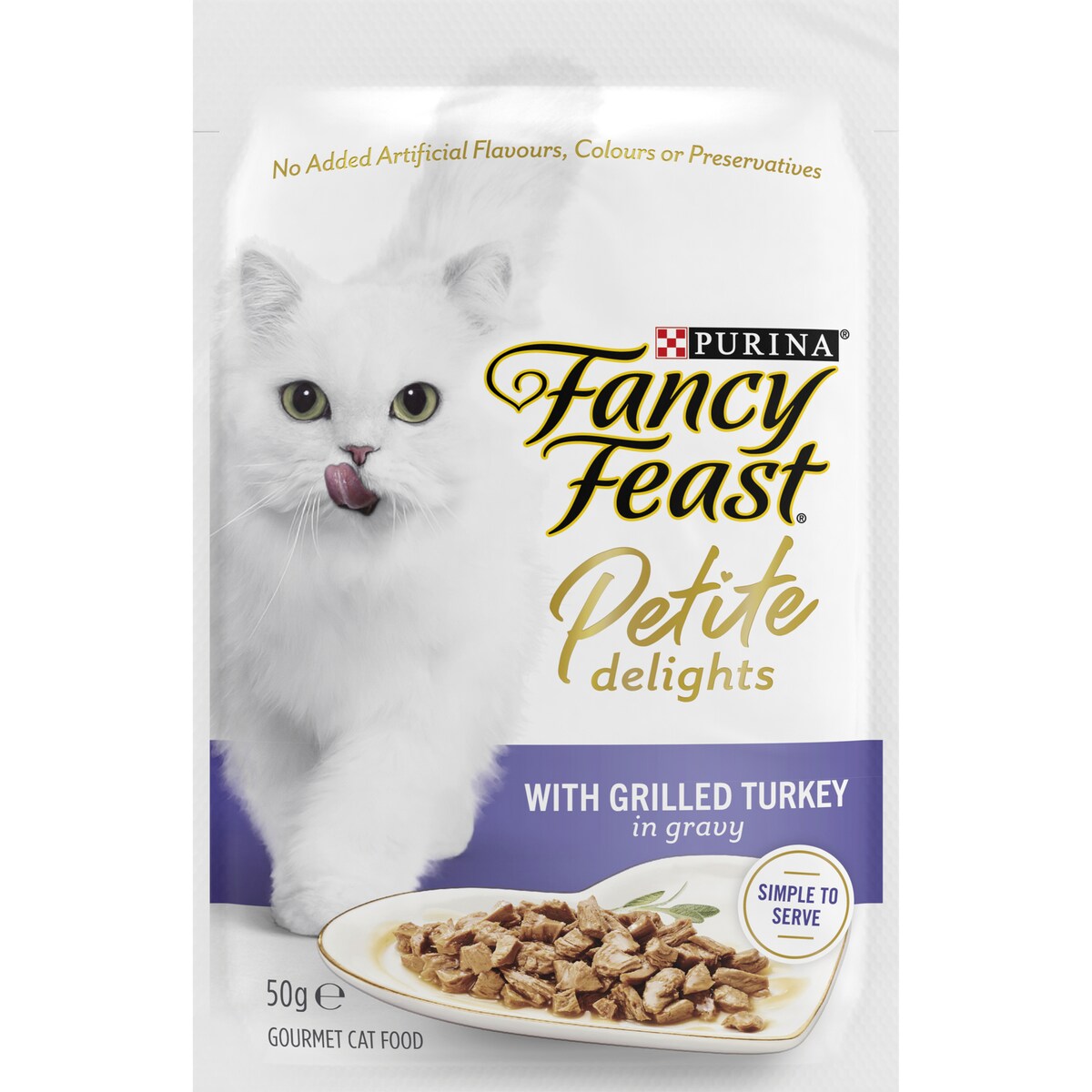 Fancy Feast Petite Delights With Grilled Turkey Cat Food 50g