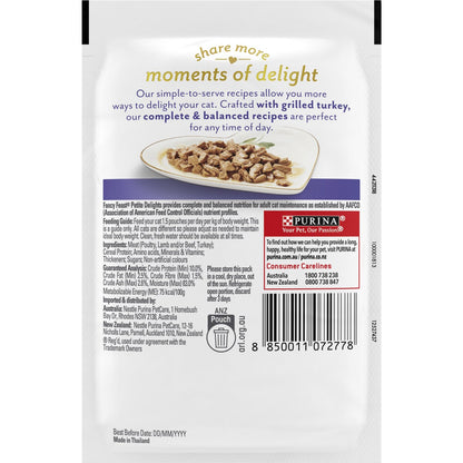 Fancy Feast Petite Delights With Grilled Turkey Cat Food 50g