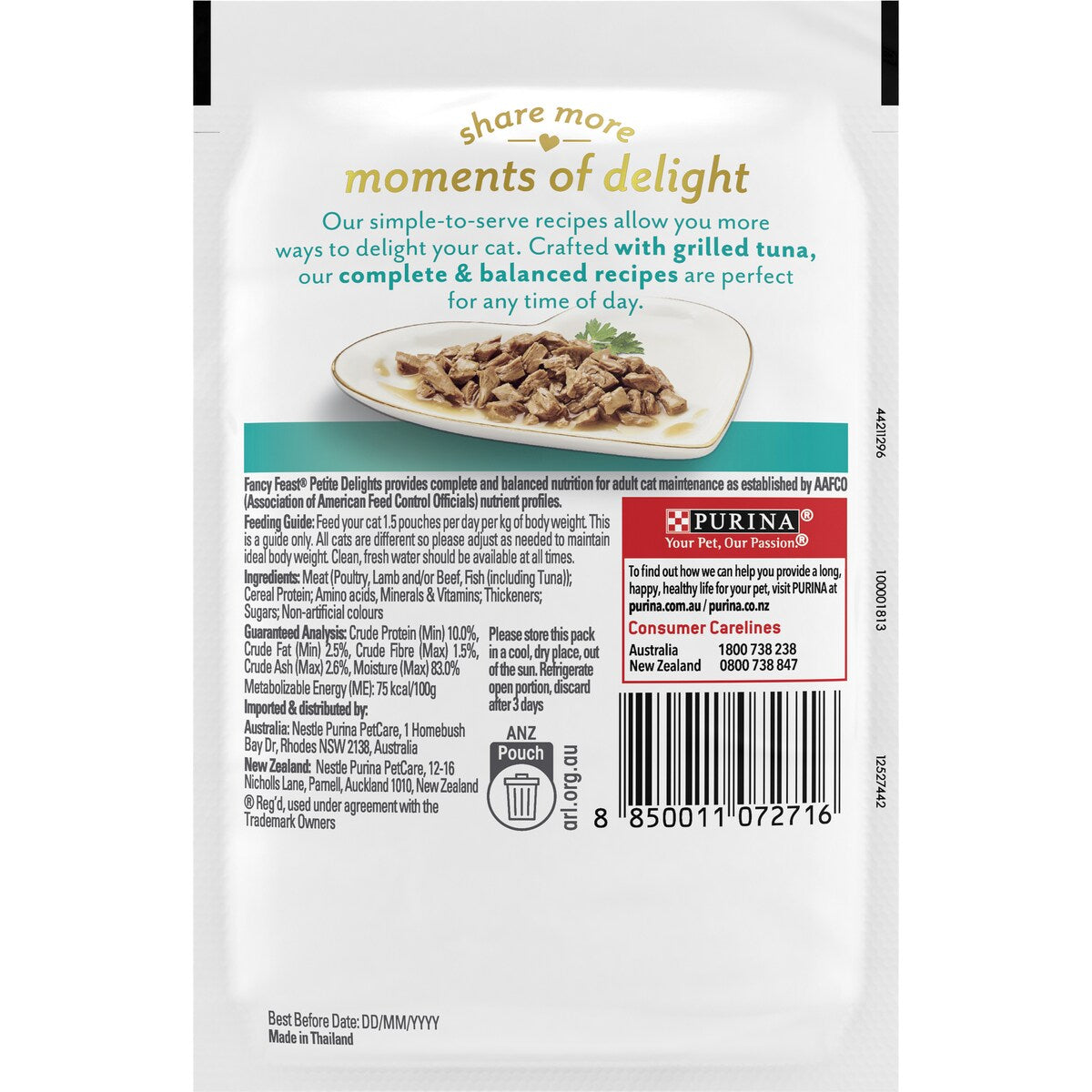 Fancy Feast Petite Delights Tuna Cat Food 50g