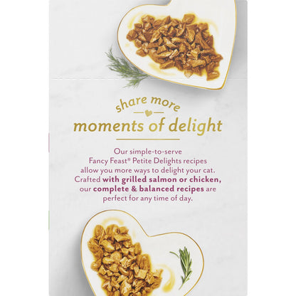 Fancy Feast Petite Delights Chicken & Salmon Cat Food 6 Pack