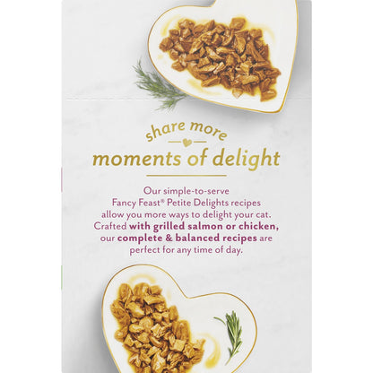 Fancy Feast Petite Delights Chicken & Salmon Wet Cat Food 50g X 6 Pack