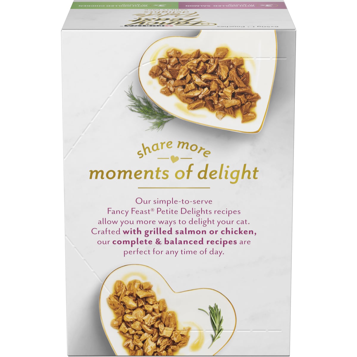 Fancy Feast Petite Delights Chicken & Salmon Wet Cat Food 50g X 6 Pack