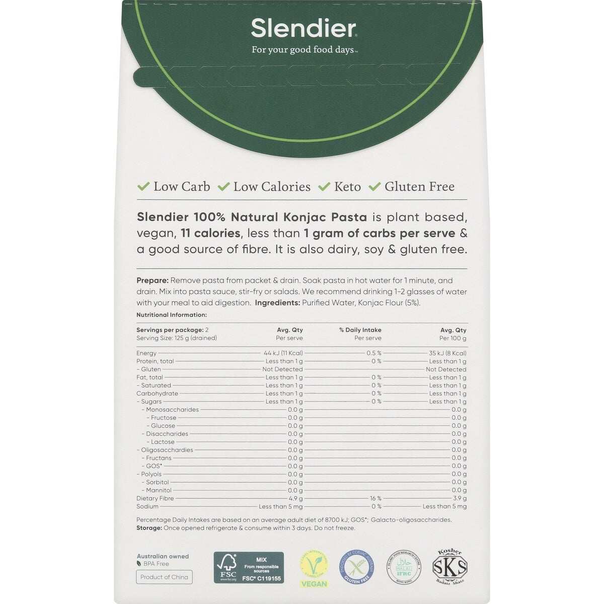 Slendier Konjac Penne 400g