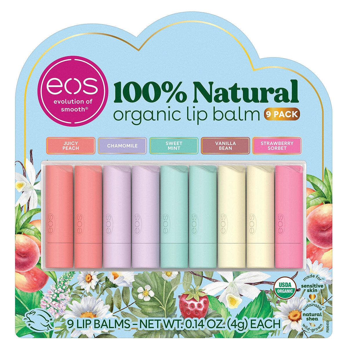 eos Natural Organic Lip Balm 9 Sticks