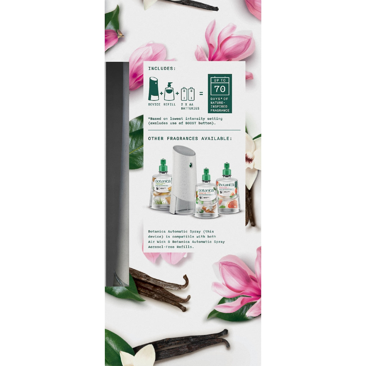 Botanica Auto Air Freshener Vanilla & Himalayan Magnolia 228ml