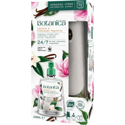 Botanica Auto Air Freshener Vanilla & Himalayan Magnolia 228ml