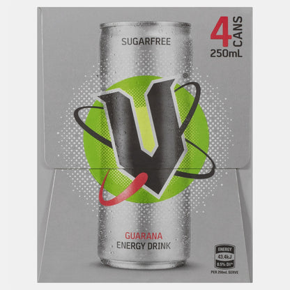 V Energy Sugar Free 250ml X 4 Pack