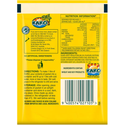 Raro Sweet Navel Orange Flavoured Beverage Mix 80g
