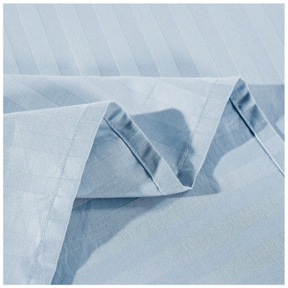 Kensington 1200 Thread Count Stripe Cotton Sheet Set Double Chambray
