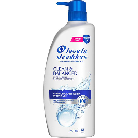 Head & Shoulders Clean & Balanced Shampoo 850ml