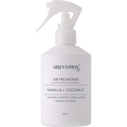 Green Nation Air Freshener Spray Vanilla + Coconut 200mL