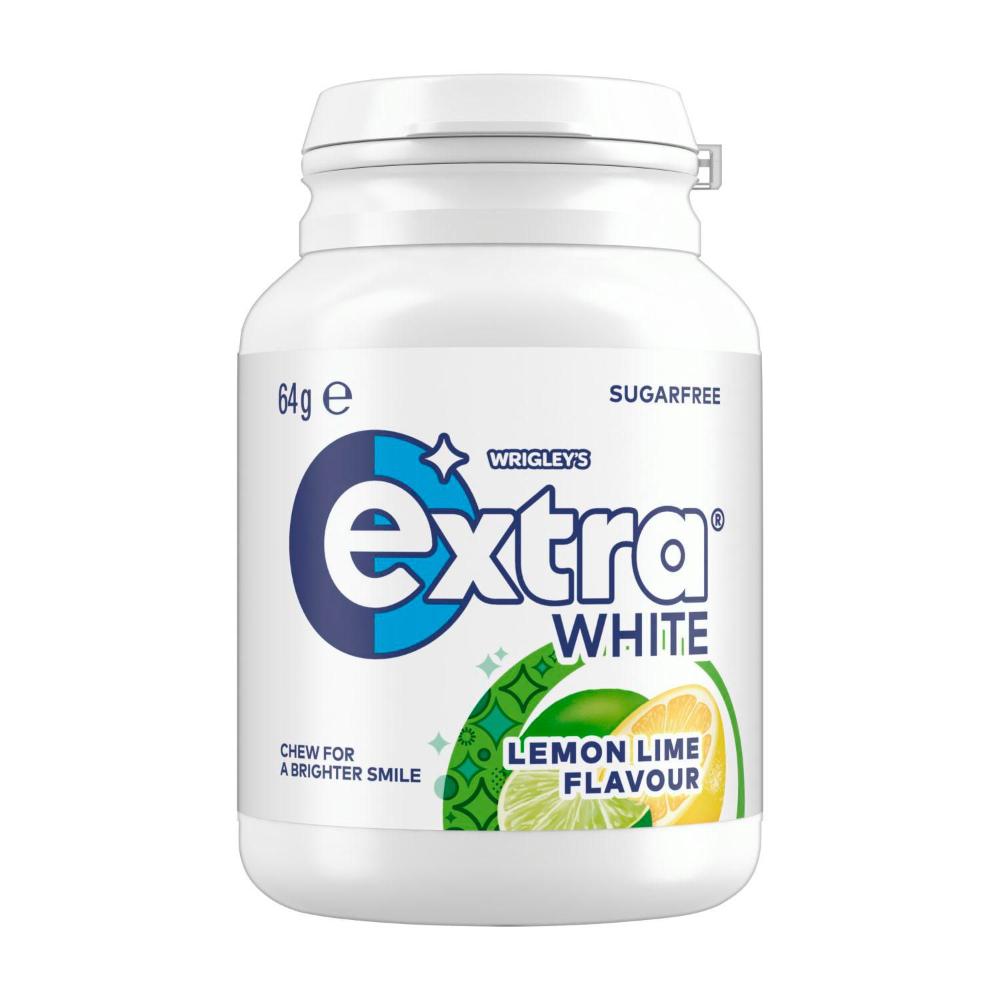 Extra White Lemon Lime Sugar Free Chewing Gum - 64g