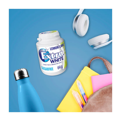 Extra White Lemon Lime Sugar Free Chewing Gum - 64g