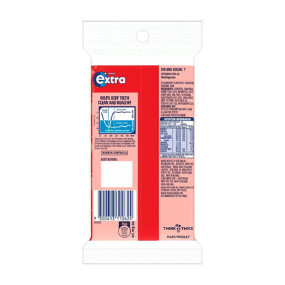 Extra Strawberry Sugar Free Chewing Gum 3x27g - 81g