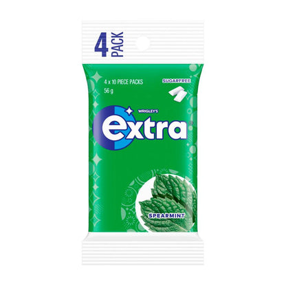 Extra Spearmint Sugar Free Chewing Gum 4x14g - 56g