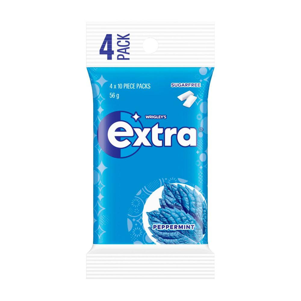 Extra Peppermint Sugar Free Chewing Gum 4x14g - 56g