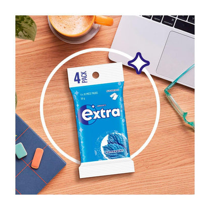 Extra Peppermint Sugar Free Chewing Gum 4x14g - 56g