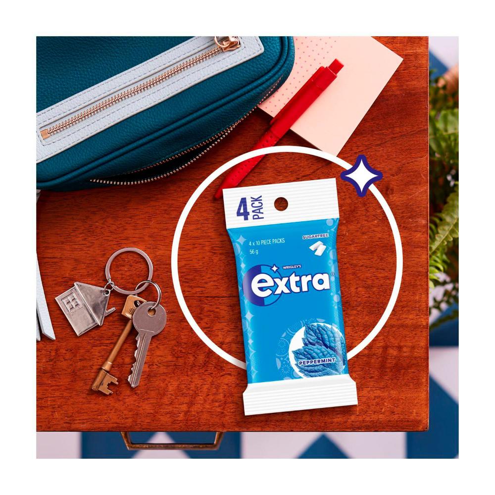 Extra Peppermint Sugar Free Chewing Gum 4x14g - 56g