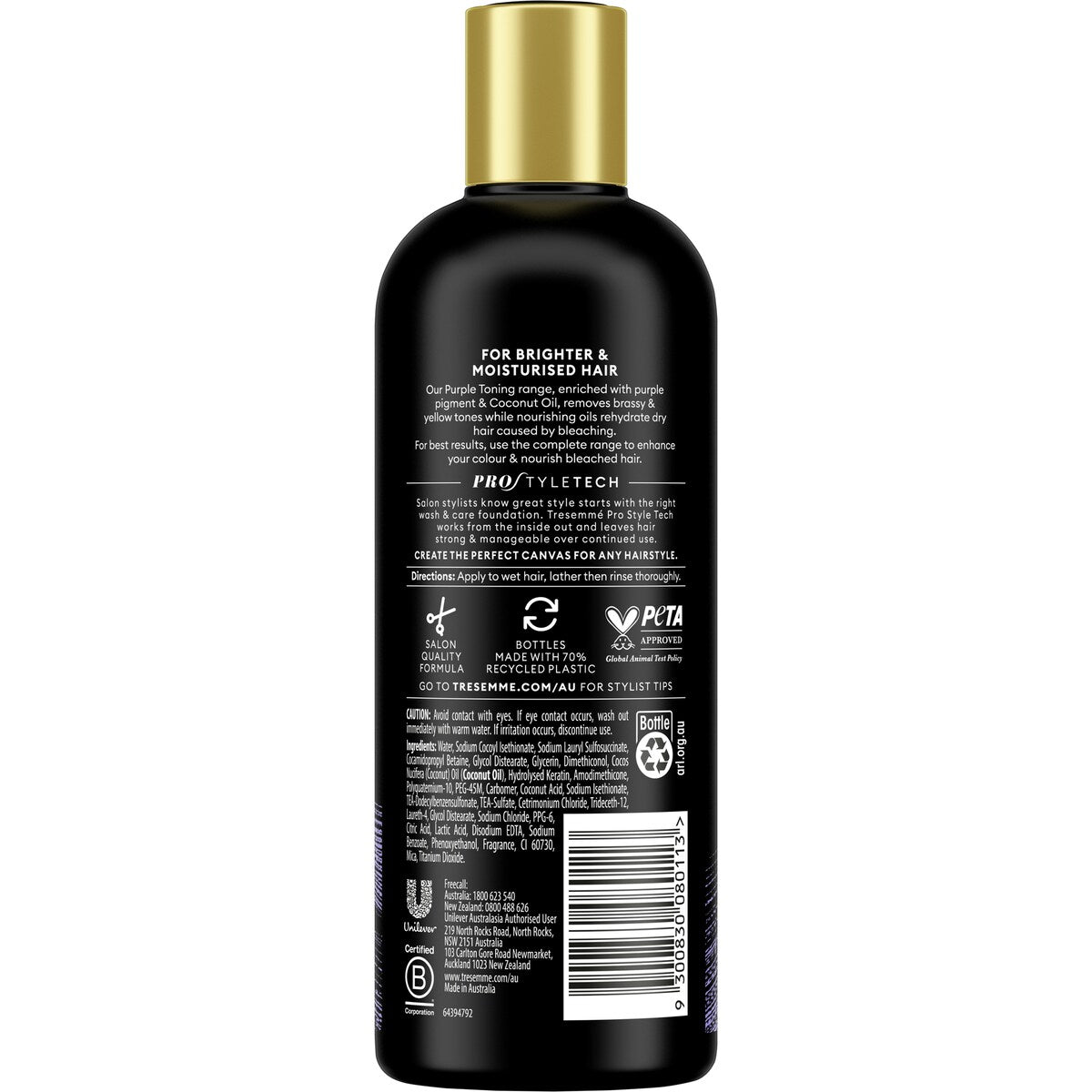 Tresemme Purple Toning Shampoo With Coconut Oil 500ml