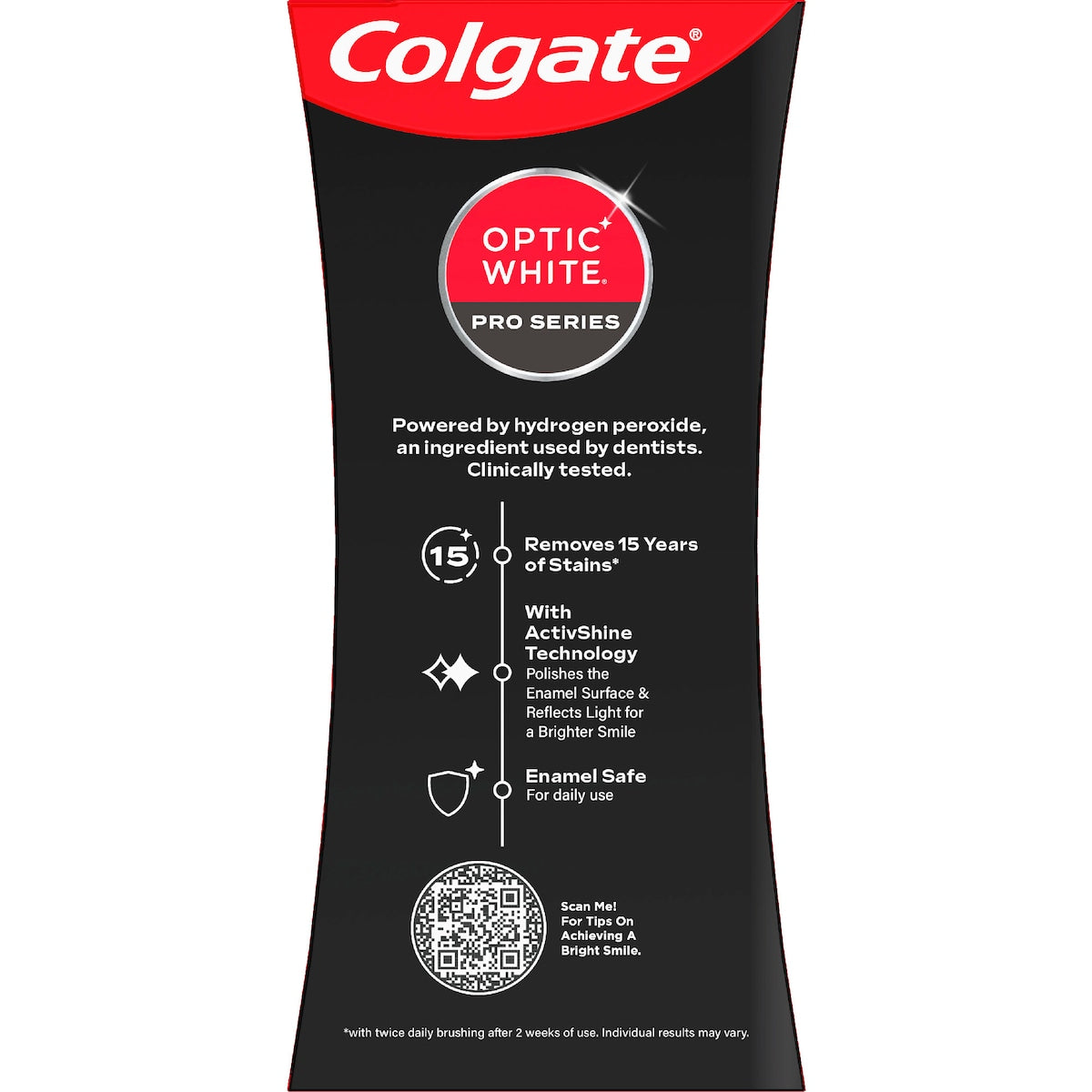 Colgate Teeth Whitening Toothpaste Pro Optic White Vividly Fresh 80g