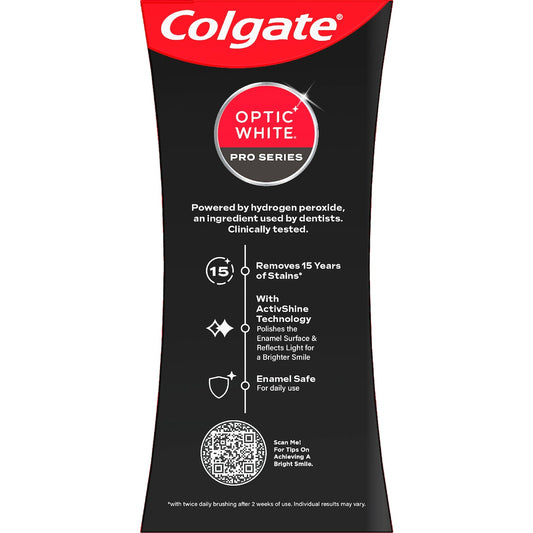 Colgate Teeth Whitening Toothpaste Pro Optic White Vividly Fresh 80g