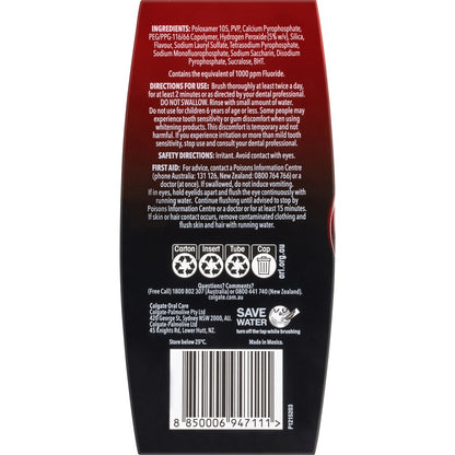 Colgate Teeth Whitening Toothpaste Optic White Pro Series Vividly 80g
