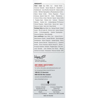 Schwarzkopf Live Colour Permanent Hair Dye Blue Mercury Each
